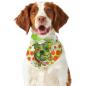 Preview: Hunde-Bandana Lani - Popart Hundedesign, 100 % Polyester, 70x30 cm, verstellbar, waschbar